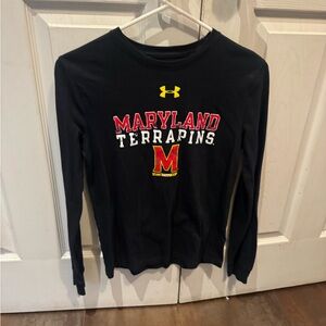Under Armour Black and Yellow HeatGear Shirt